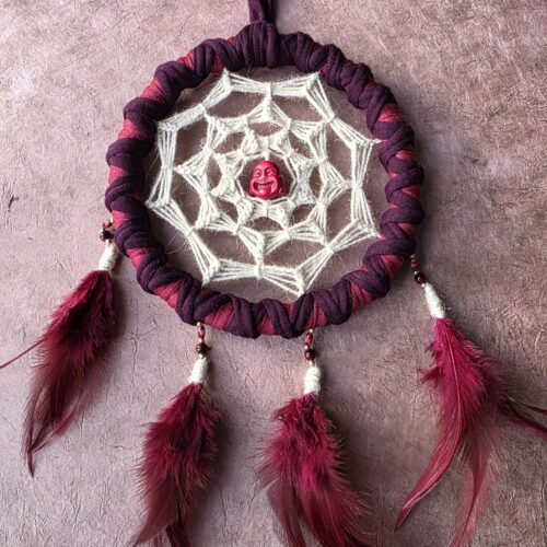 atrapasueños buda rojo y morado (16 cm)